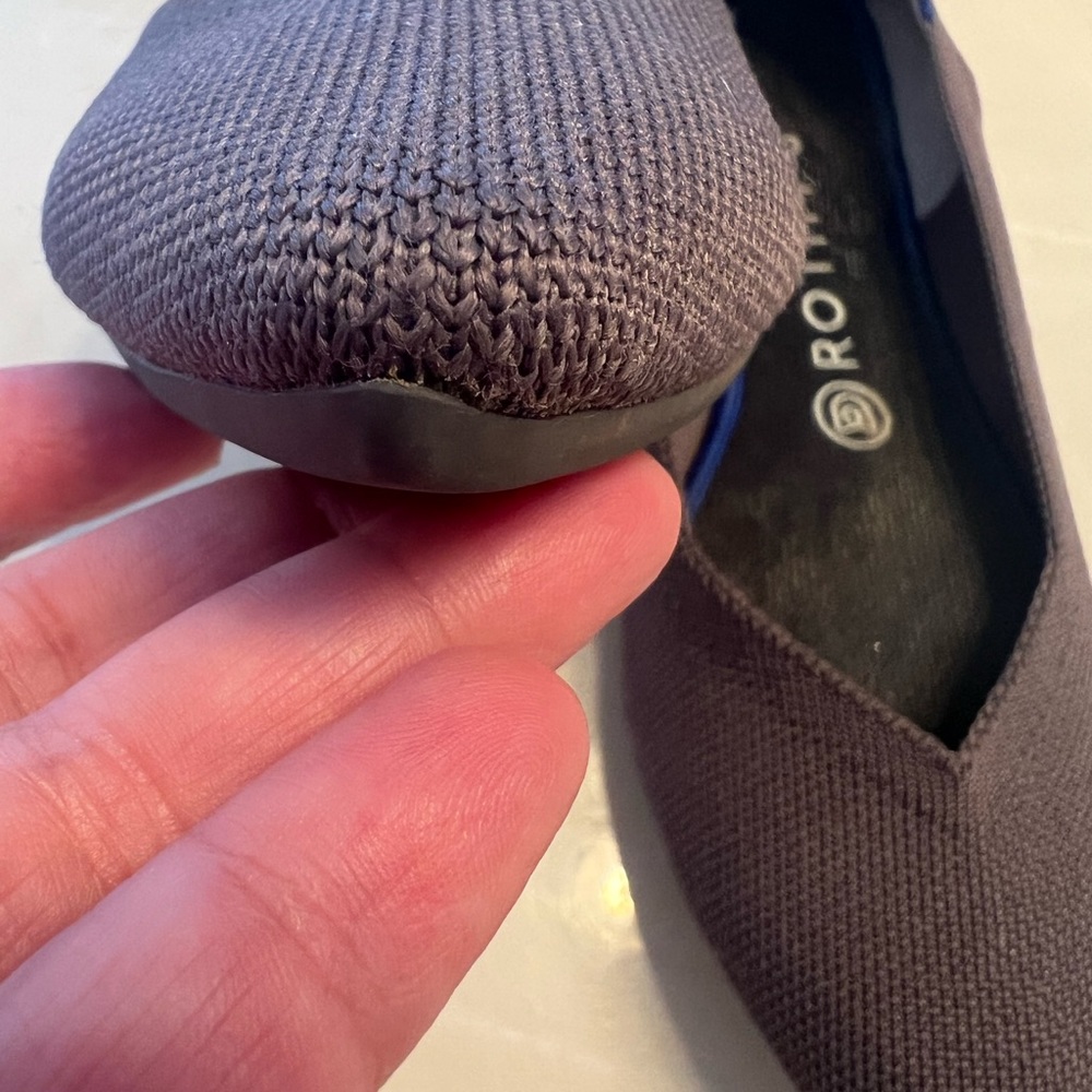 Rothy’s Pointed Toe Flats In A Grape Color Size 9 - image 8